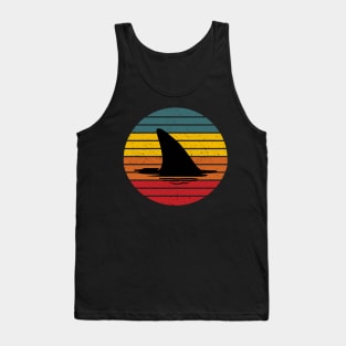 Shark retro sunset Tank Top